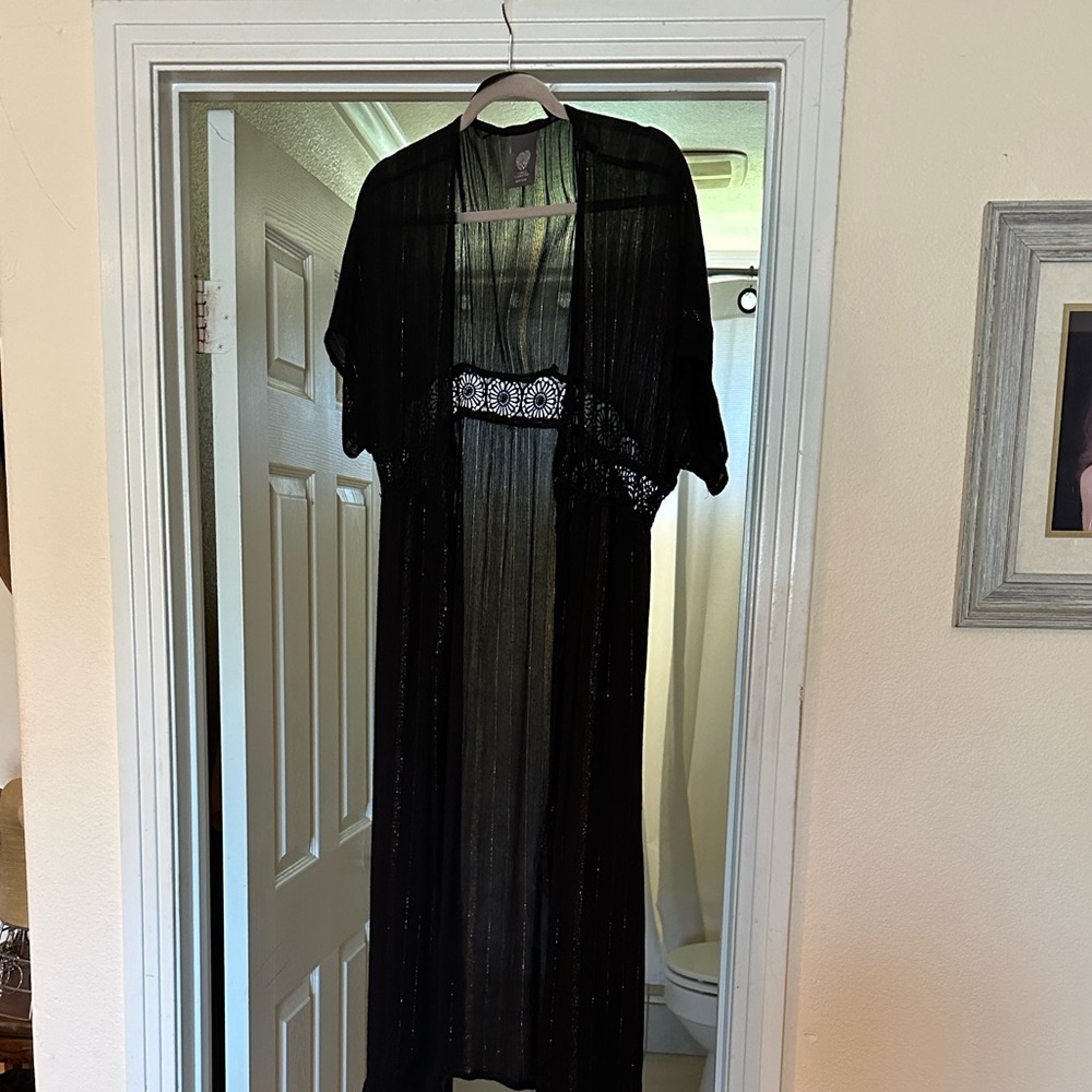 Vince Camuto Black Sheer Jacket